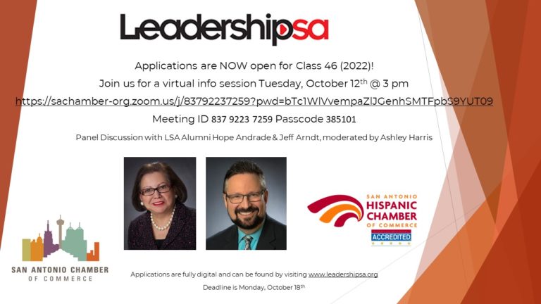 LEADERSHIP SAN ANTONIO CLASS 46 INFORMATION SESSION - LeadershipSA